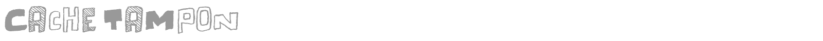 Cache Tampon font preview
